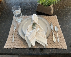 COTTAGE WEAVE TAN PLACEMAT AVAIL FEB 2025